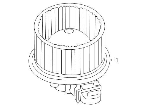 2010 Mercury Mariner Blower Motor & Fan Blower Motor Diagram for 8L8Z-19805-C