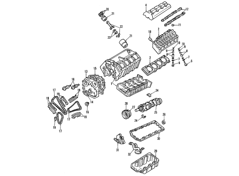 1995 Chevrolet Corvette Engine Parts, Mounts, Cylinder Head & Valves, Camshaft & Timing, Oil Pan, Oil Pump, Crankshaft & Bearings, Pistons, Rings & Bearings Tensioner Asm, Chain LH Diagram for 10174325