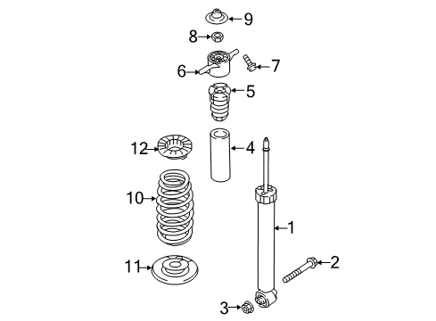 2020 Hyundai Elantra GT Shocks & Components - Rear Spring-Rear Diagram for 55350-G3DB0