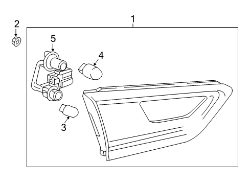 2017 Chevrolet Malibu Bulbs Socket & Wire Diagram for 23338661