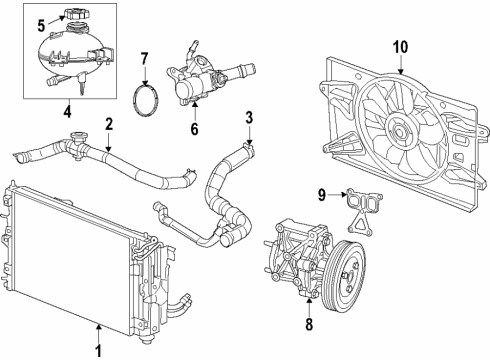 2018 Fiat 500X Cooling System, Radiator, Water Pump, Cooling Fan Resistor-Radiator Fan Diagram for 68247207AA