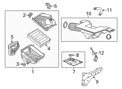 2016 Chevrolet Silverado 1500 Powertrain Control Outlet Duct Diagram for 85002132