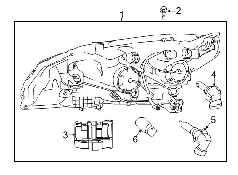 2019 Nissan Leaf Headlamps Bracket Assy-Mounting, Headlamp Diagram for 26042-5SK0A