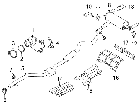 2020 BMW 230i xDrive Exhaust Components TAILPIPE END PIECE, ALU-LOOK Diagram for 18307610635