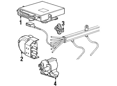 1995 BMW 850Ci Ignition System Ignition Harness With Marten Repeller Diagram for 12121733010