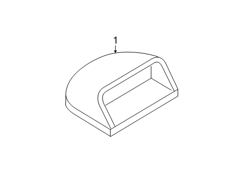 2018 Nissan Sentra High Mount Lamps Stop Lamp Assembly-High Mounting Diagram for 26590-3SG0B