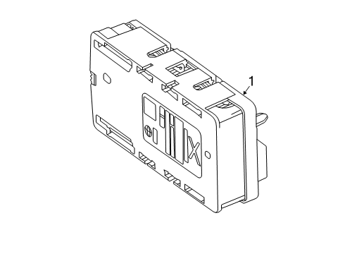 2022 Toyota GR Supra Electrical Components Control Module Diagram for 82644-WAA02