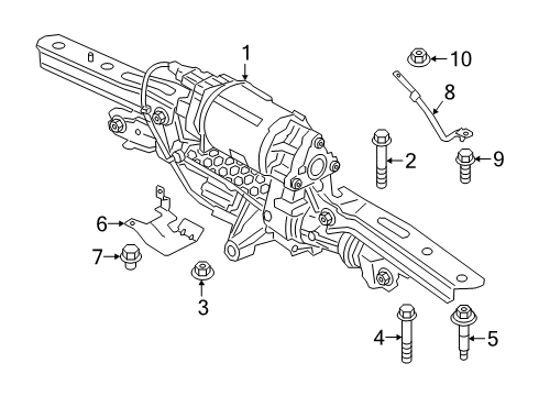 2020 BMW X7 Rear Steering Components Earth Strap Diagram for 33346870078