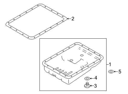 2016 Nissan Titan XD Case & Related Parts Pan Oil Diagram for 31390-EZ00A