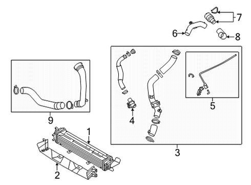 2021 Hyundai Elantra Intercooler HOSE-I/C OUTLET Diagram for 28260-2M600