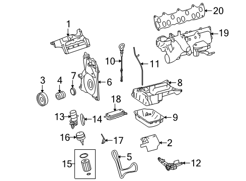 2007 Dodge Sprinter 2500 Intake Manifold Intake Manifold Diagram for 68012310AA