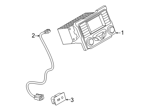 2020 Ford Ranger Sound System Cable Diagram for EB3Z-14D202-A