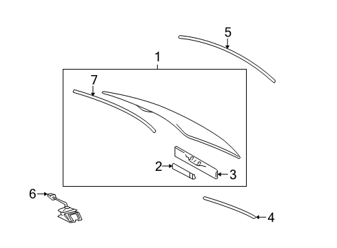 2011 Lexus GS350 Back Glass, Reveal Moldings Meter Set, Computer Combination Diagram for 83021-30020