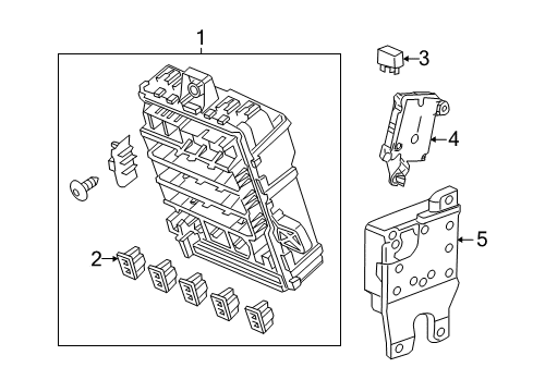 2016 Acura ILX Powertrain Control Hft Unit (Bluetooth) Diagram for 39770-TX6-A01