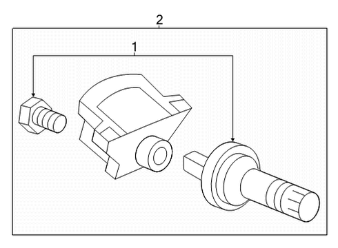 2021 Honda Ridgeline Tire Pressure Monitoring Sensor Assembly-, Tpms Diagram for 42753-T3R-A11