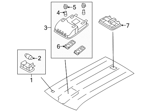 2009 Kia Borrego Interior Lamps Lamp Assembly-OVERHEADEAD Console Diagram for 928002J000H9