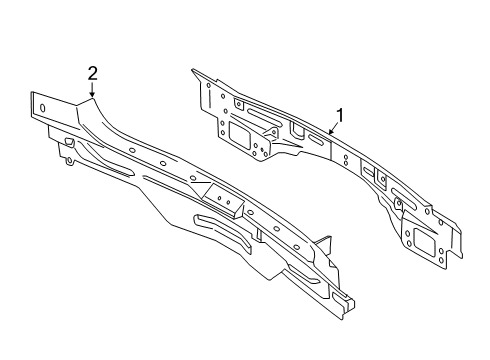 2020 Lincoln Nautilus Rear Body Rear Body Panel Diagram for FA1Z-5840320-B