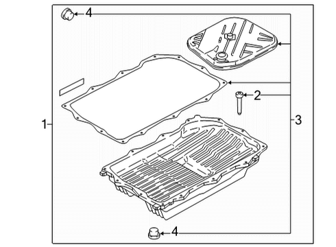 2022 BMW M4 Transmission Components Screw Plug With Gasket Ring Diagram for 24117552349