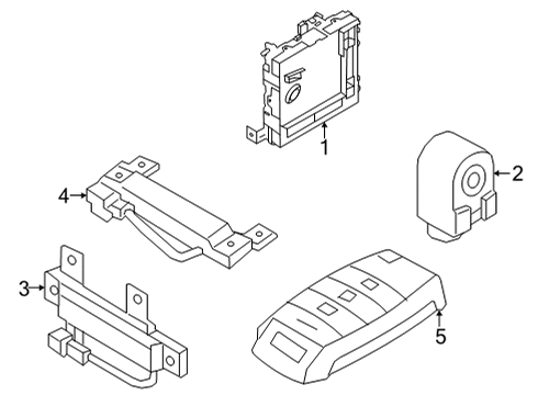 2021 Kia Seltos Controls - Instruments & Gauges Unit Assembly-IBU Diagram for 95400Q5DC0