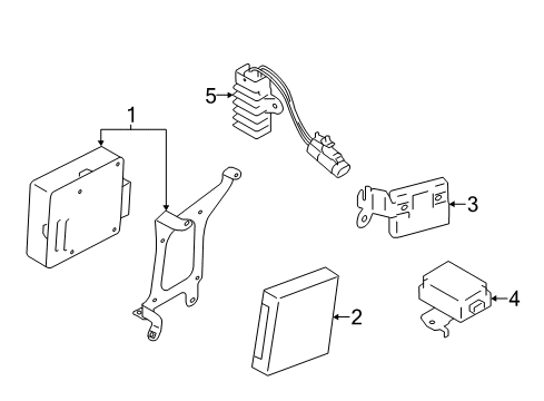 2017 Toyota 86 Electrical Components Control Module Diagram for SU003-06818