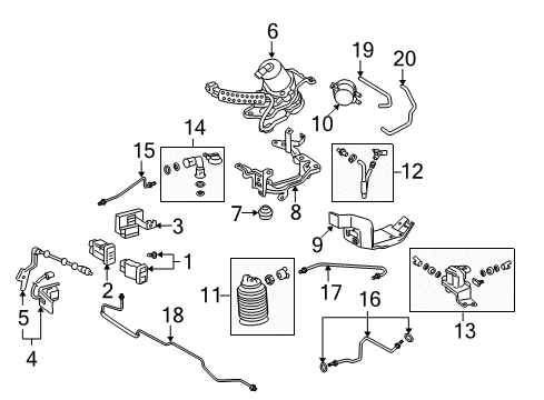 2006 Toyota Sequoia Ride Control Level Sensor Diagram for 89408-34010