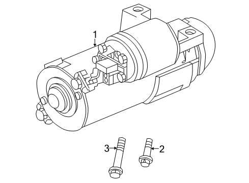 2006 Pontiac Grand Prix Starter Starter Asm, (Remanufacture)(Pg260E) Diagram for 89017830