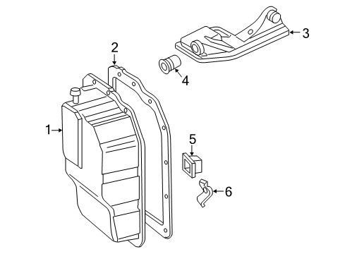 2008 Ford Escape Automatic Transmission Side Cover Gasket Diagram for 3L8Z-7F396-AA