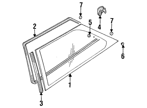 1989 Geo Metro Uniside - Glass & Hardware Cover-Clutch Pressure Plate Diagram for 96062093