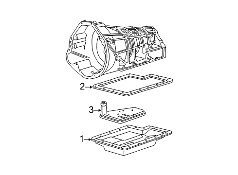 2006 Ford Expedition Automatic Transmission Pan Gasket Diagram for 5L7Z-7A191-AA