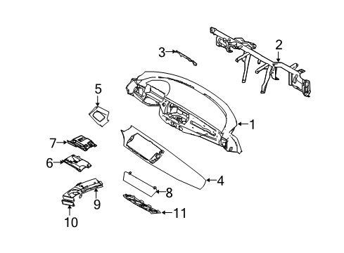 2006 BMW Z4 Instrument Panel Drink Holder Right Diagram for 51457070324