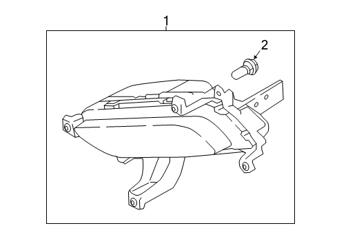 2015 Kia Forte Koup Bulbs Front Fog Lamp Assembly, Right Diagram for 92202A7050