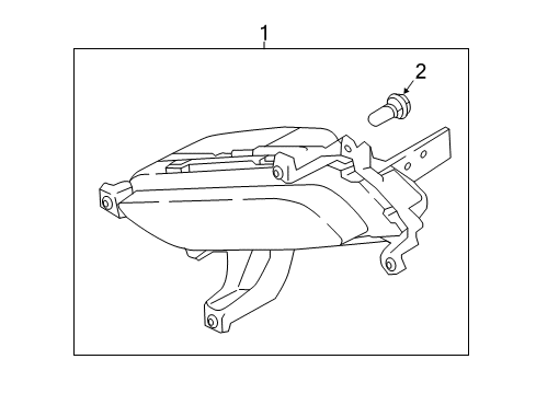 2018 Kia Forte5 Chassis Electrical - Fog Lamps Lamp Assembly-Front Fog Diagram for 92201B0600