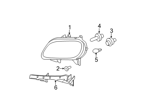 2011 Chevrolet HHR Bulbs Socket Diagram for 15231500