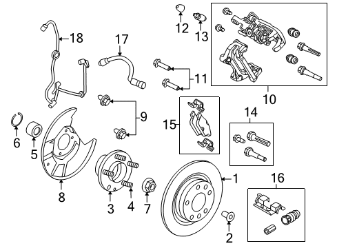 2010 Mercury Milan Anti-Lock Brakes Control Module Diagram for BE5Z-2C219-H