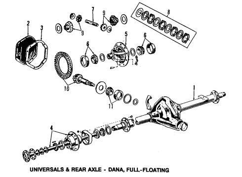 1992 Ford E-350 Econoline Rear Axle, Differential, Propeller Shaft Clutch Plates Diagram for E7UZ-4880-A