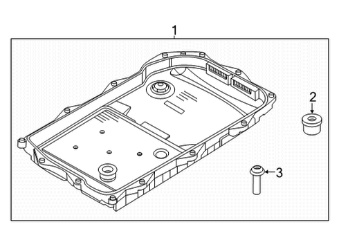 2020 BMW X6 Case & Related Parts KIT, OIL PAN FLUID FILTER AU Diagram for 24118743462