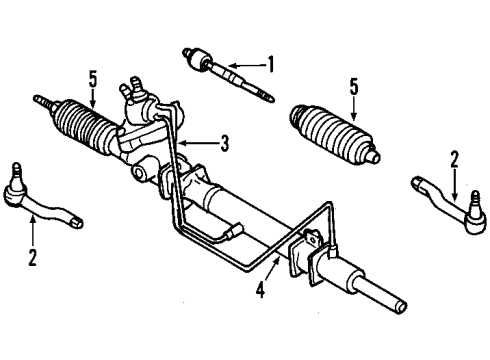 1999 Chevrolet Tracker P/S Pump & Hoses, Steering Gear & Linkage Power Steering Pressure Switch Diagram for 91174759