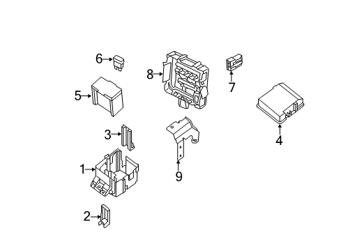 2019 Nissan NV3500 Fuse & Relay Cover-FUSIBLE Link Holder Diagram for 24382-1PA1A