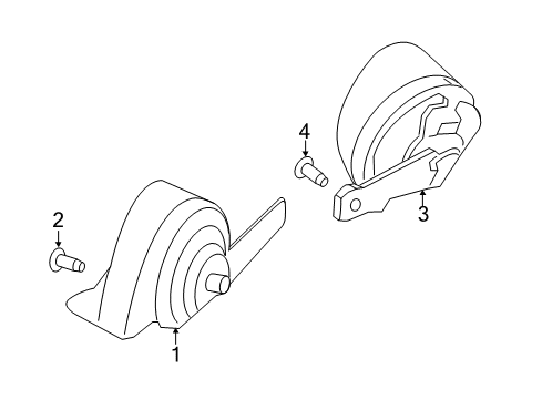 2021 Nissan Maxima Horn Horn Assy-Electric Low Diagram for 25620-3TA1A