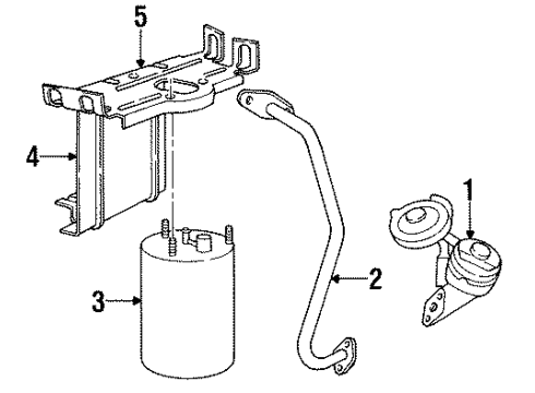 1996 Dodge Intrepid Emission Components Valve-EGR Diagram for 4287634AB