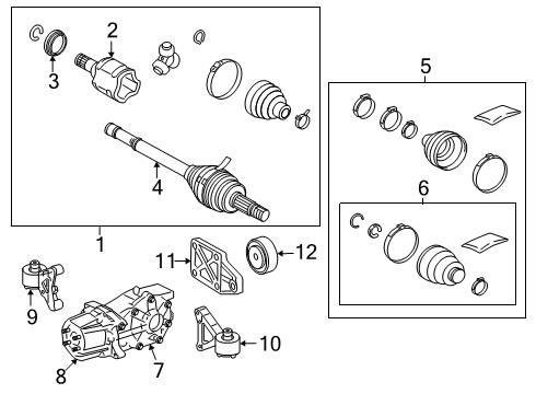 2020 Toyota RAV4 Axle & Differential - Rear Front Support Diagram for 52380-0R050
