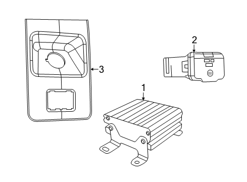 2009 Dodge Journey Electrical Components Module-Power Inverter Diagram for 5026409AB