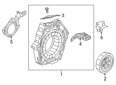 2014 Acura ILX Electrical Components Insulator, Heat Resolver Diagram for 1A851-RW0-000