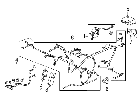 2012 Honda CR-Z Air Bag Components OPDS Unit Diagram for 81169-SZT-A01