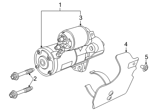 2012 Chevrolet Caprice Starter Solenoid Diagram for 92204535