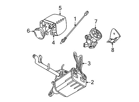 2005 Chrysler PT Cruiser Emission Components CANISTER-Vapor Diagram for 4891614AA