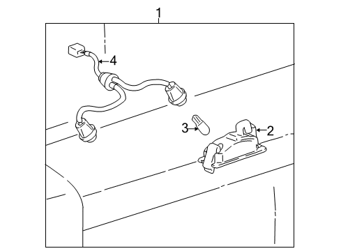 1996 Toyota RAV4 Bulbs Socket Diagram for 81275-42011