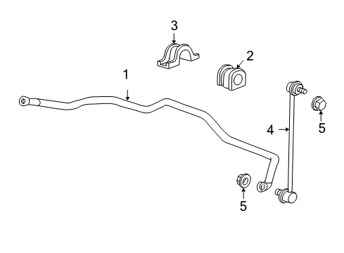 2010 Acura RDX Stabilizer Bar & Components - Front Spring, Front Stabilizer Diagram for 51300-SZP-A01