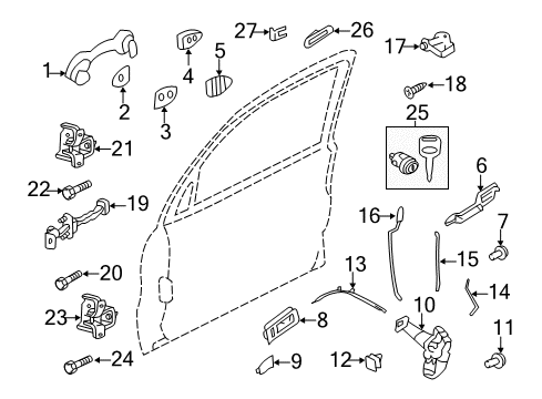 2009 Ford Escape Front Door Window Switch Diagram for AL8Z-7823200-A