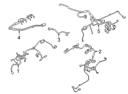 2013 BMW X1 Wiring Harness Wiring.Harness, Motor, Sensorsystem, Module 1 Diagram for 12517619134